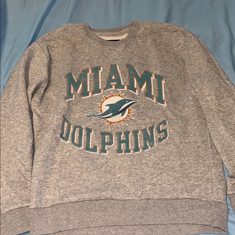 Miami Dolphins Gray Sweater